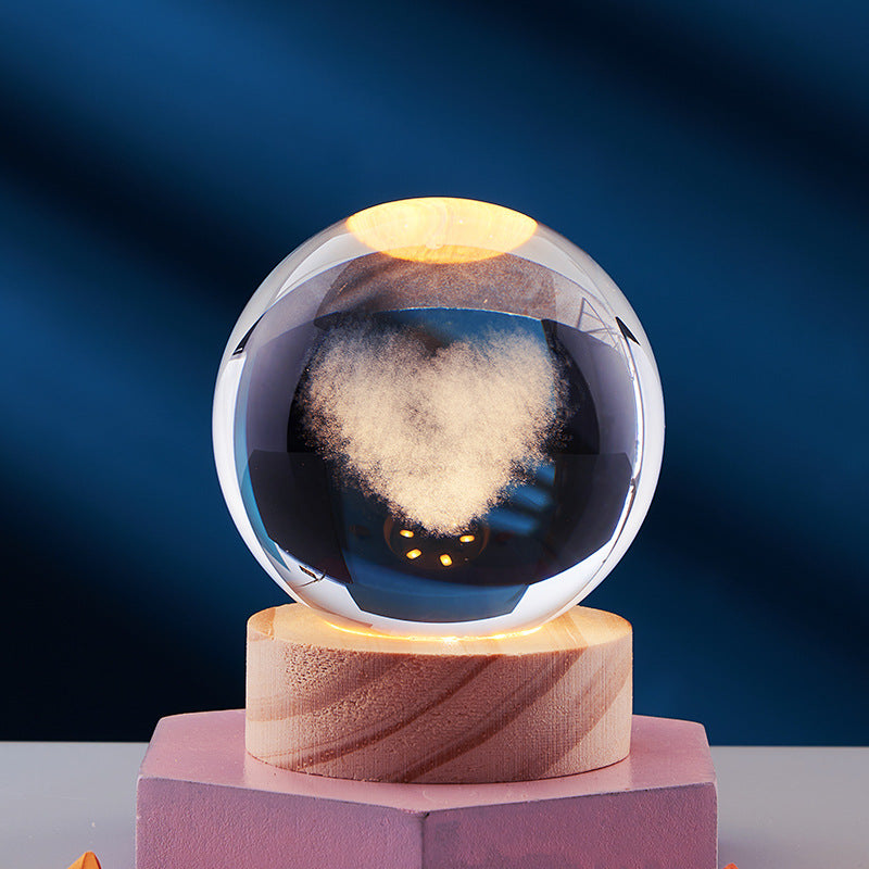 Esfera de cristal lúmina 3D