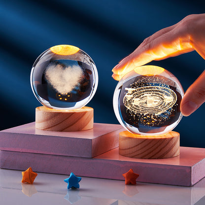 Esfera de cristal lúmina 3D