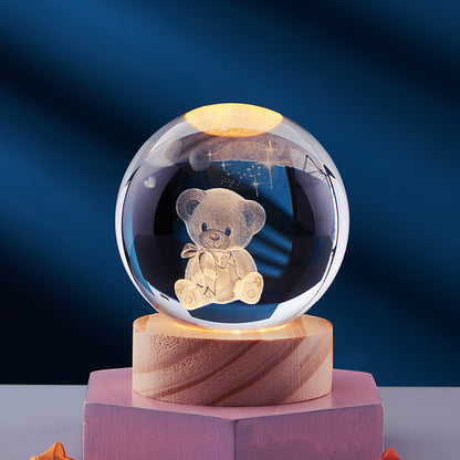 Esfera de cristal lúmina 3D