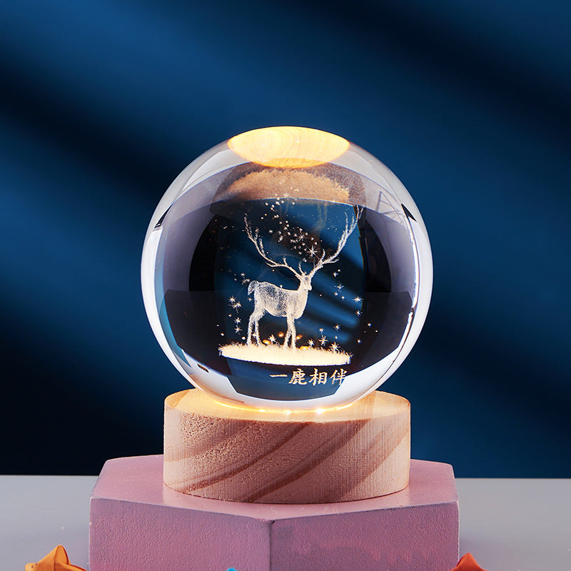 Esfera de cristal lúmina 3D