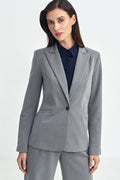 Blazer Mujer Entallado Sastrería – Gris Piedra | DOMELVA