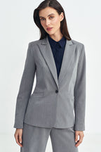 Blazer Mujer Entallado Sastrería – Gris Piedra | DOMELVA