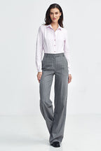 Pantalón Mujer Sastre Raya Diplomática – Gris Piedra – detalle 2 | DOMELVA
