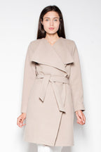 Gabardina Mujer Cruzada Lazada – Beige Arena | DOMELVA