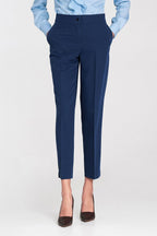 Pantalón Mujer Sastre Corte Slim – Azul Marino | DOMELVA