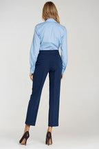 Pantalón Mujer Sastre Corte Slim – Azul Marino – detalle 3 | DOMELVA