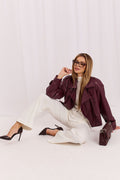 Pantalón Mujer Vaquero Wide Leg Talle Alto – Blanco Marfil | DOMELVA