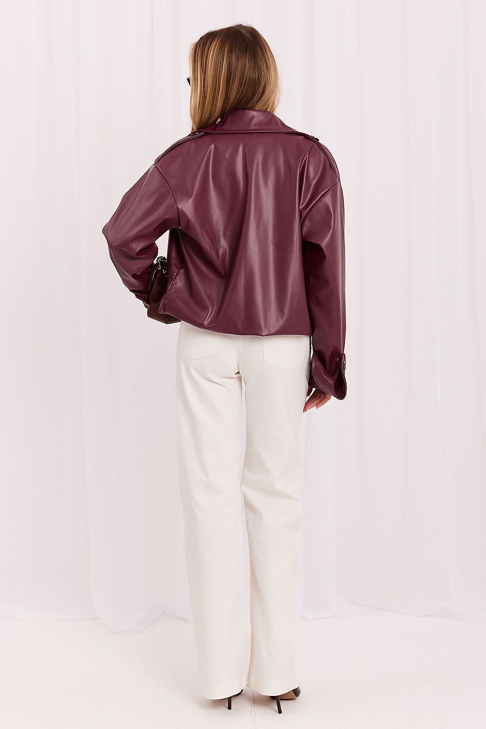Pantalón Mujer Vaquero Wide Leg Talle Alto – Blanco Marfil – detalle 3 | DOMELVA